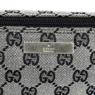 Gucci 039 1103 Grey Black GG Boat Pochette