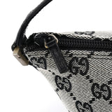 Gucci 039 1103 Grey Black GG Boat Pochette