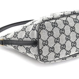 Gucci 039 1103 Grey Black GG Boat Pochette