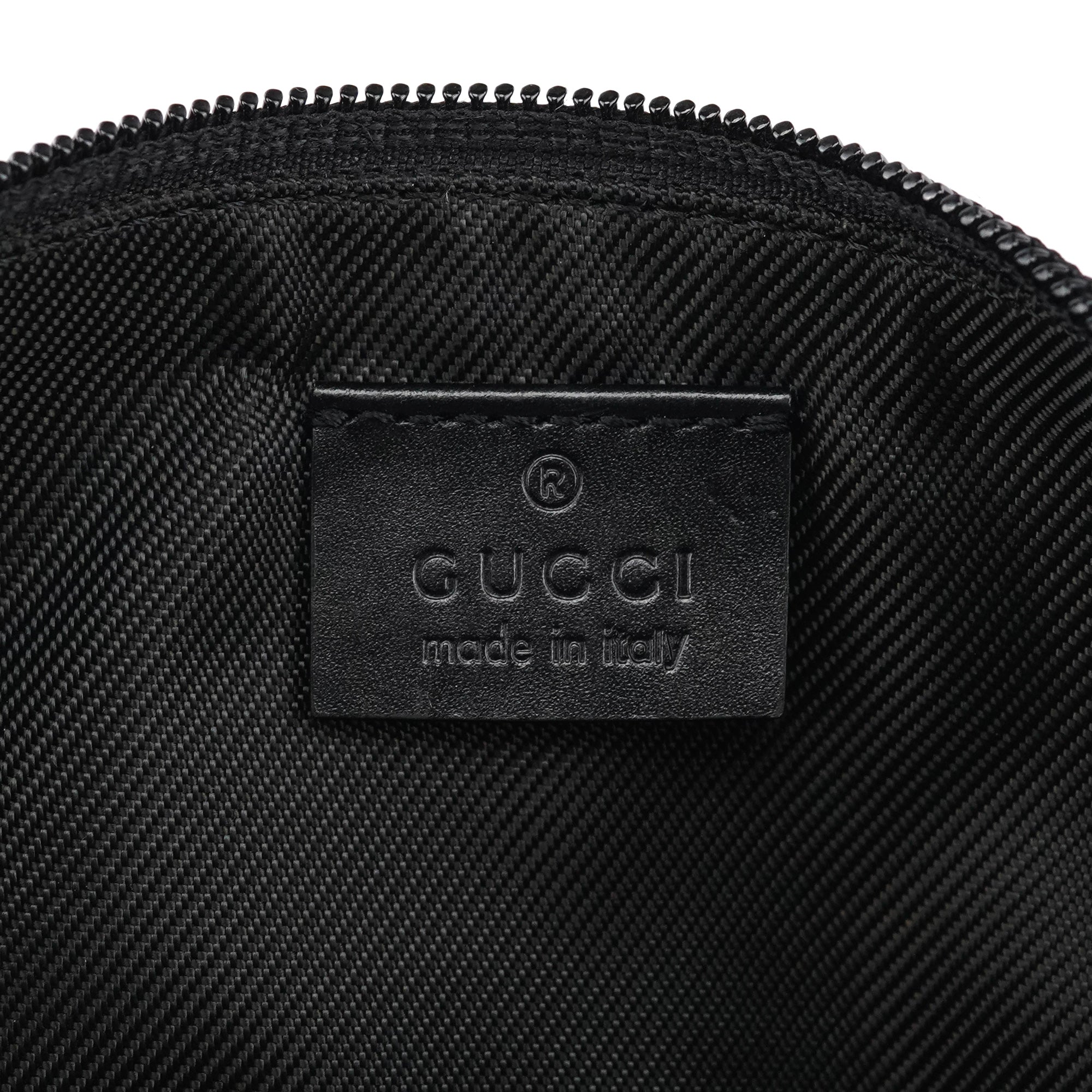 Gucci 039 1103 Grey Black GG Boat Pochette
