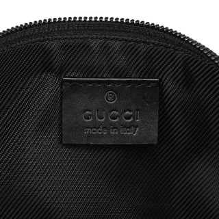 Gucci 039 1103 Grey Black GG Boat Pochette
