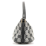 Gucci 039 1103 Grey Black GG Boat Pochette