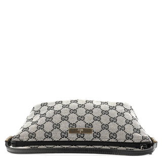 Gucci 039 1103 Grey Black GG Boat Pochette