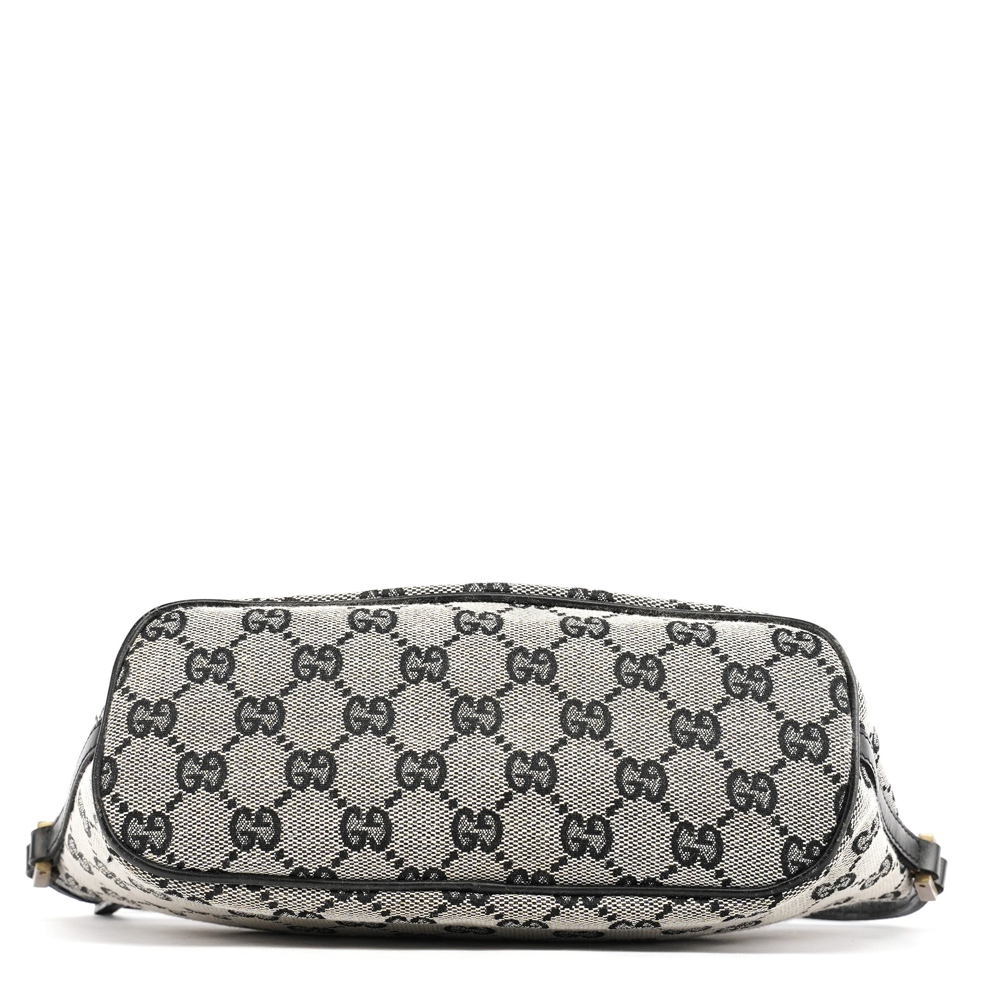 Gucci 039 1103 Grey Black GG Boat Pochette
