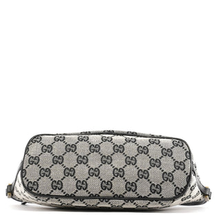 Gucci 039 1103 Grey Black GG Boat Pochette