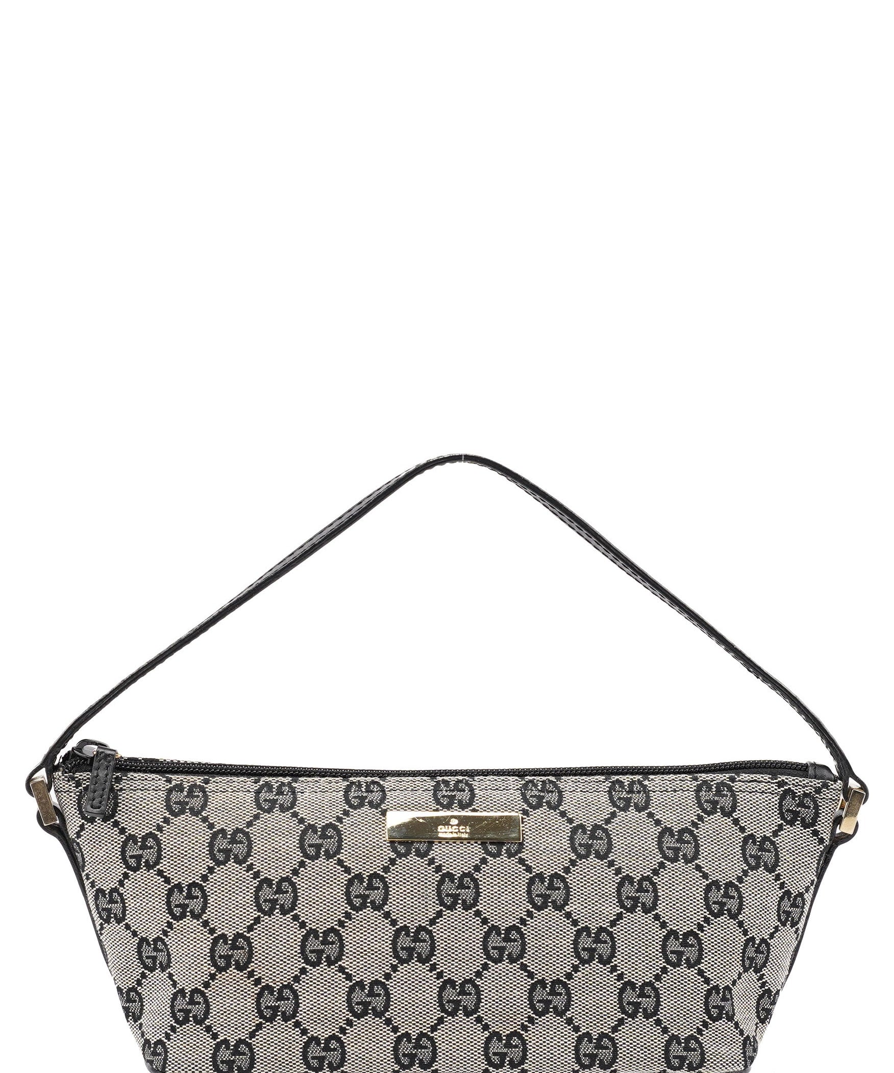 Gucci 039 1103 Grey GG Boat Pochette