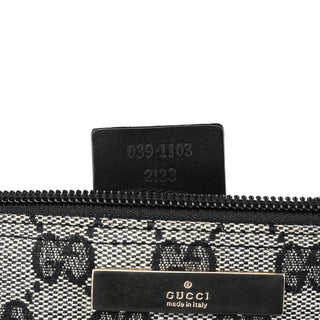 Gucci 039 1103 Grey GG Boat Pochette