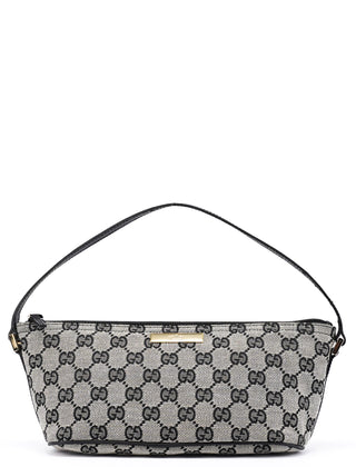 Gucci 039 1103 Grey GG Boat Pochette