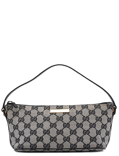 Gucci 039 1103 Grey GG Boat Pochette