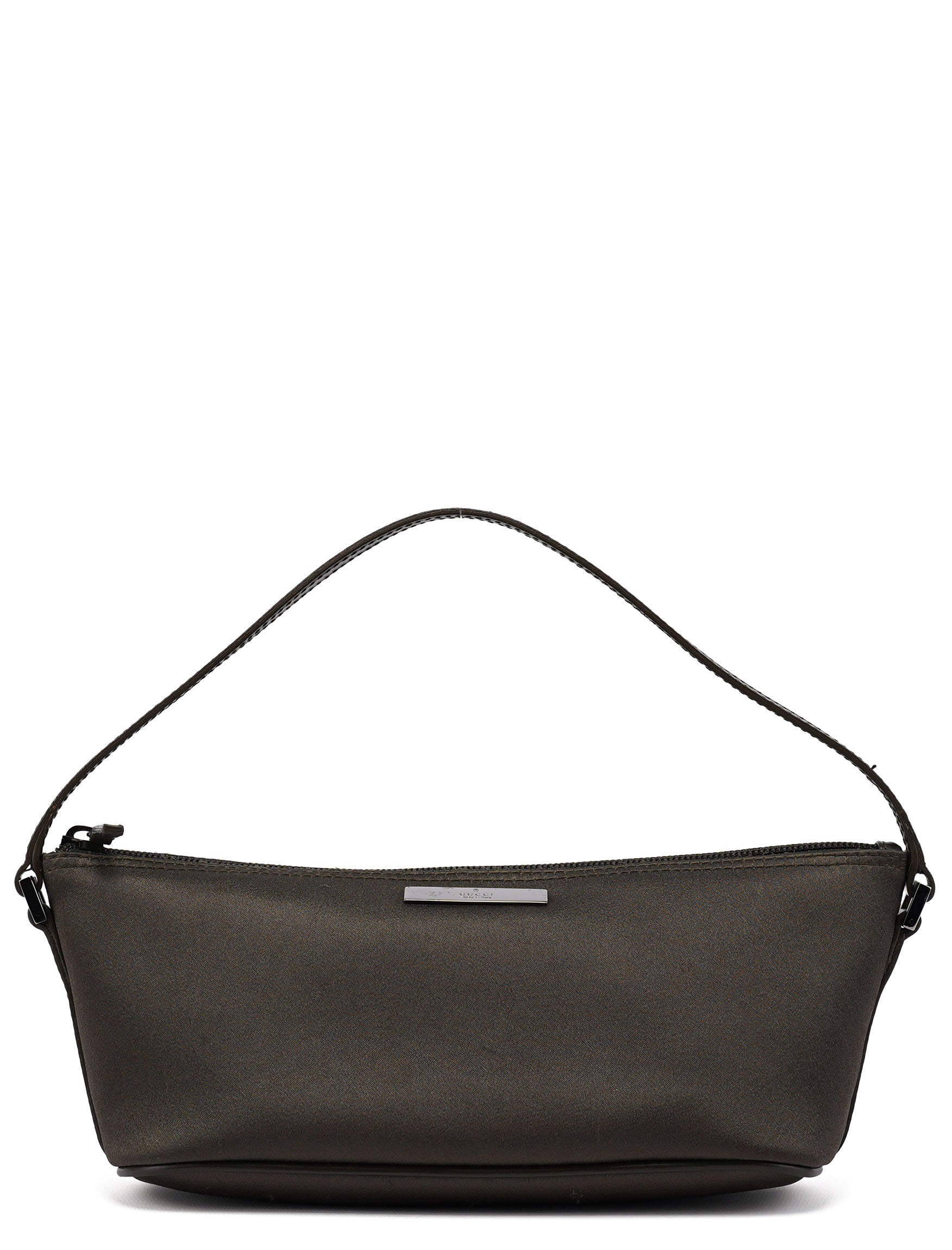 Gucci 039 1103 Olive Satin Boat Pochette