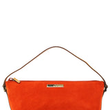 Gucci 039 1103 Orange Suede Boat Pochette