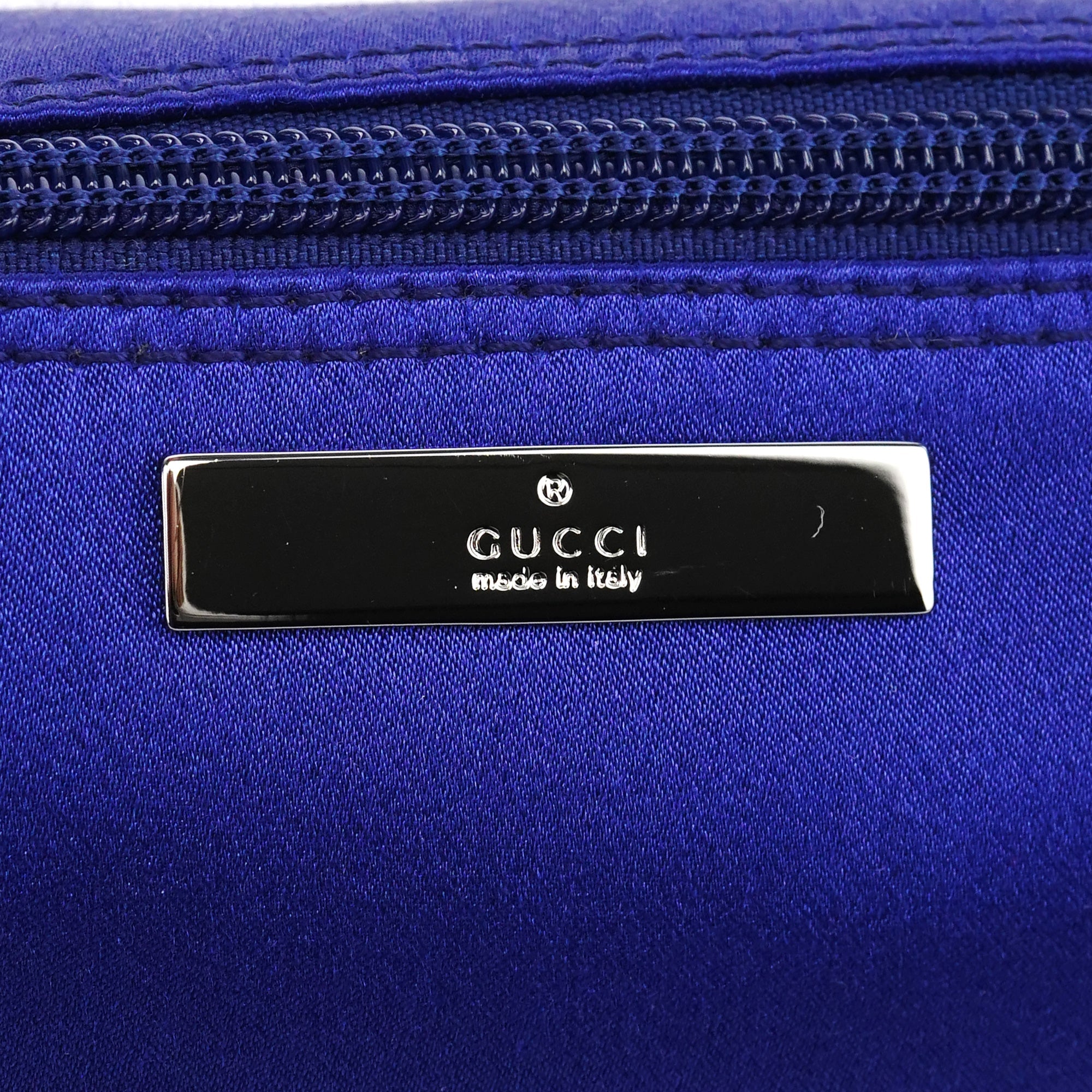 Gucci 039 1103 Royal Blue Boat Pochette