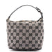 Gucci 039 1147 Beige Black GG Handbag