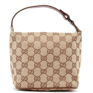 Gucci 039 1147 Beige Brown GG Handbag