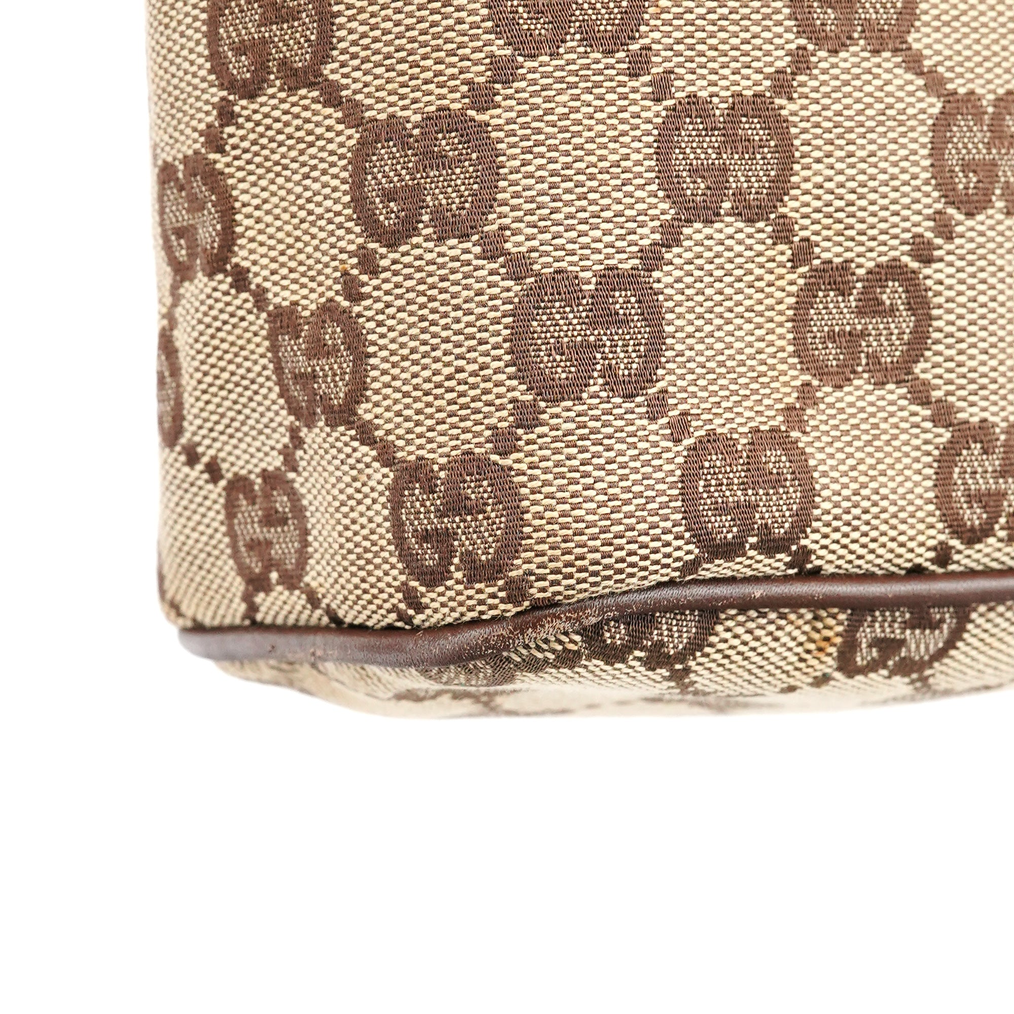 Gucci 039 1147 Beige Brown GG Handbag