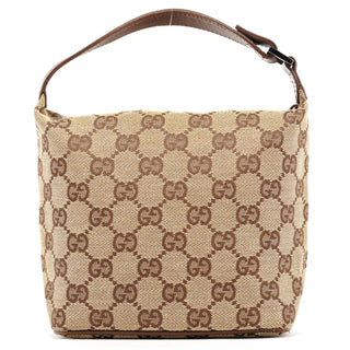 Gucci 039 1147 Beige Brown GG Handbag