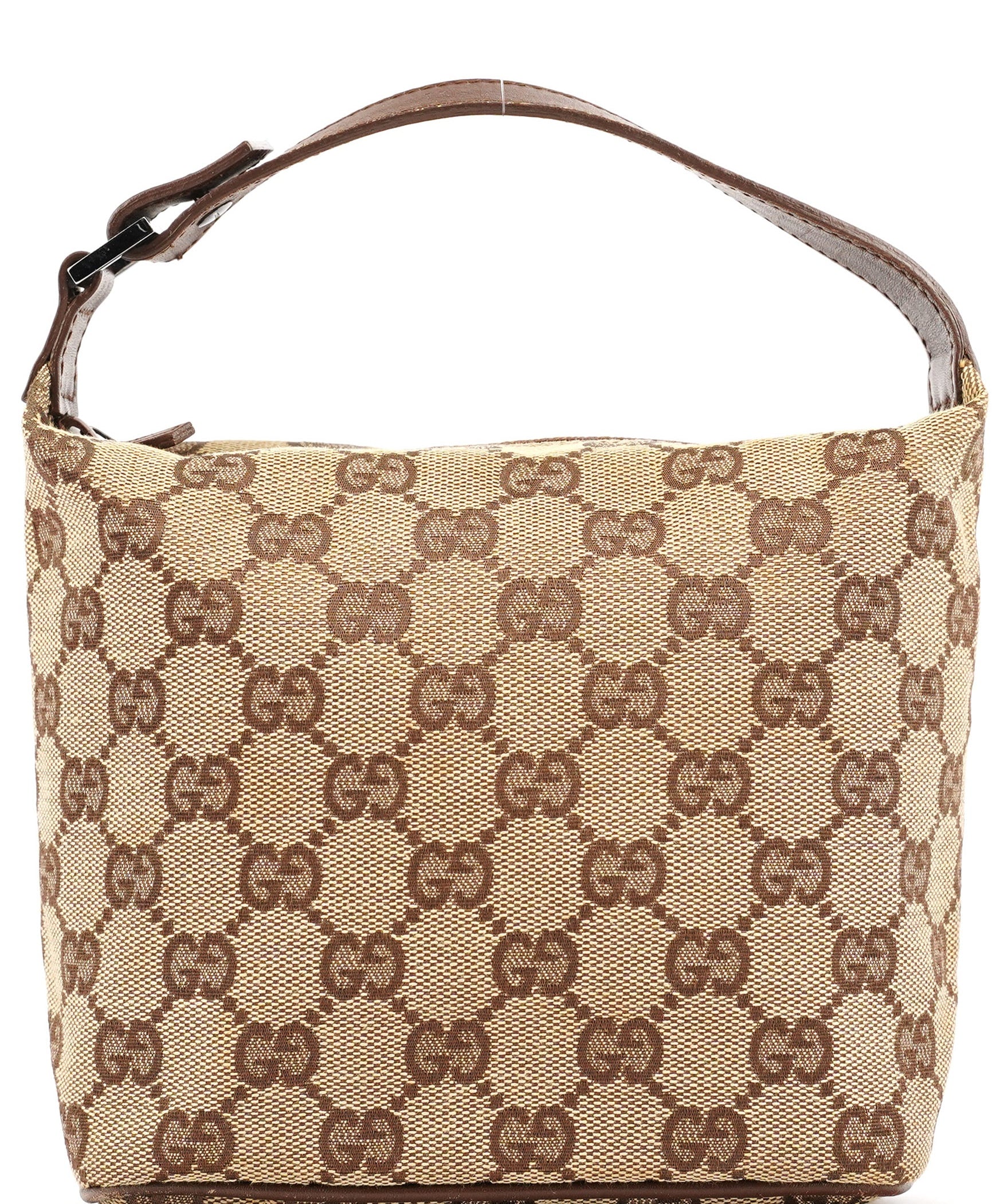 Gucci 039 1147 Beige Brown GG Handbag