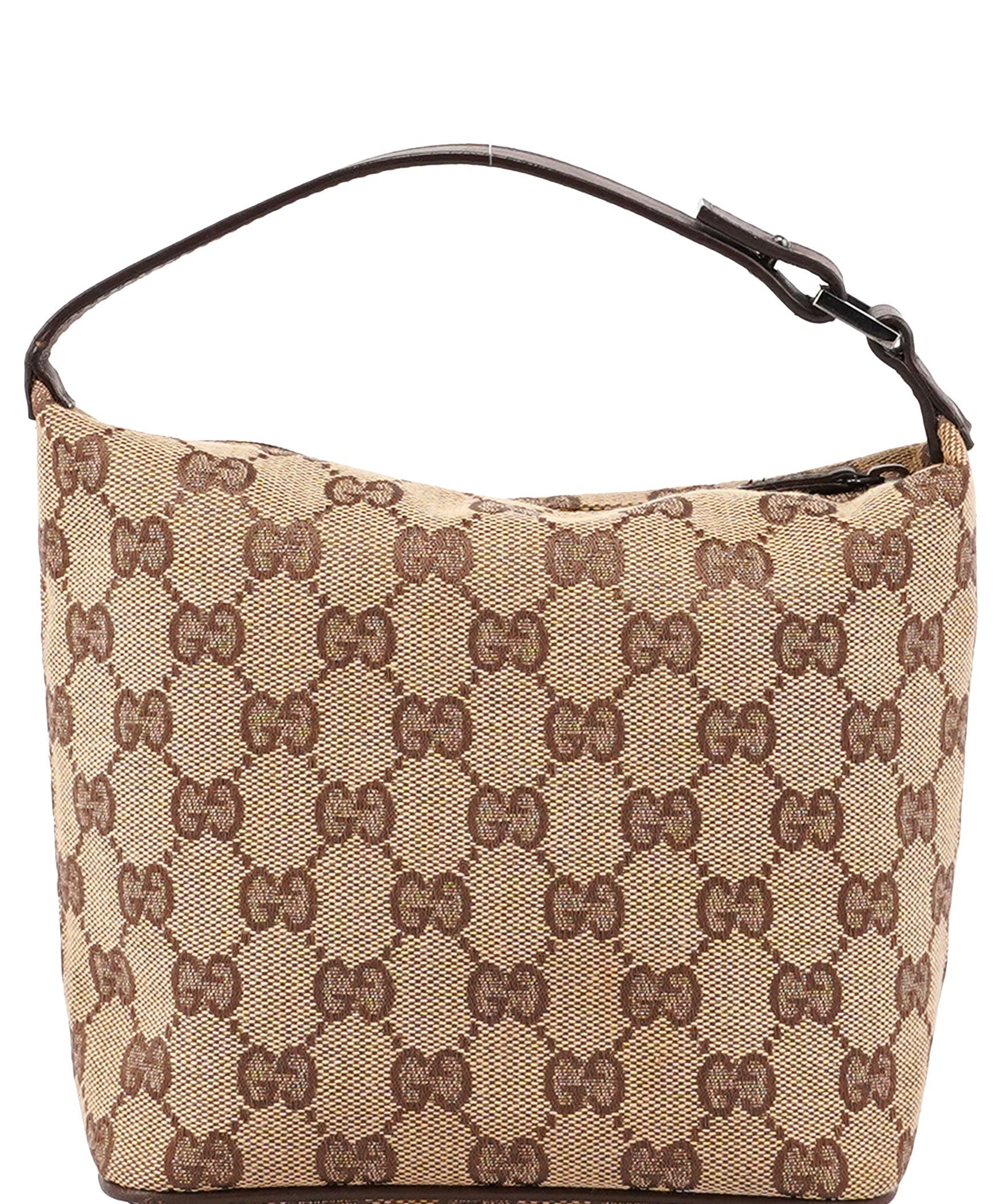 Gucci 039 1147 Beige Brown GG Handbag