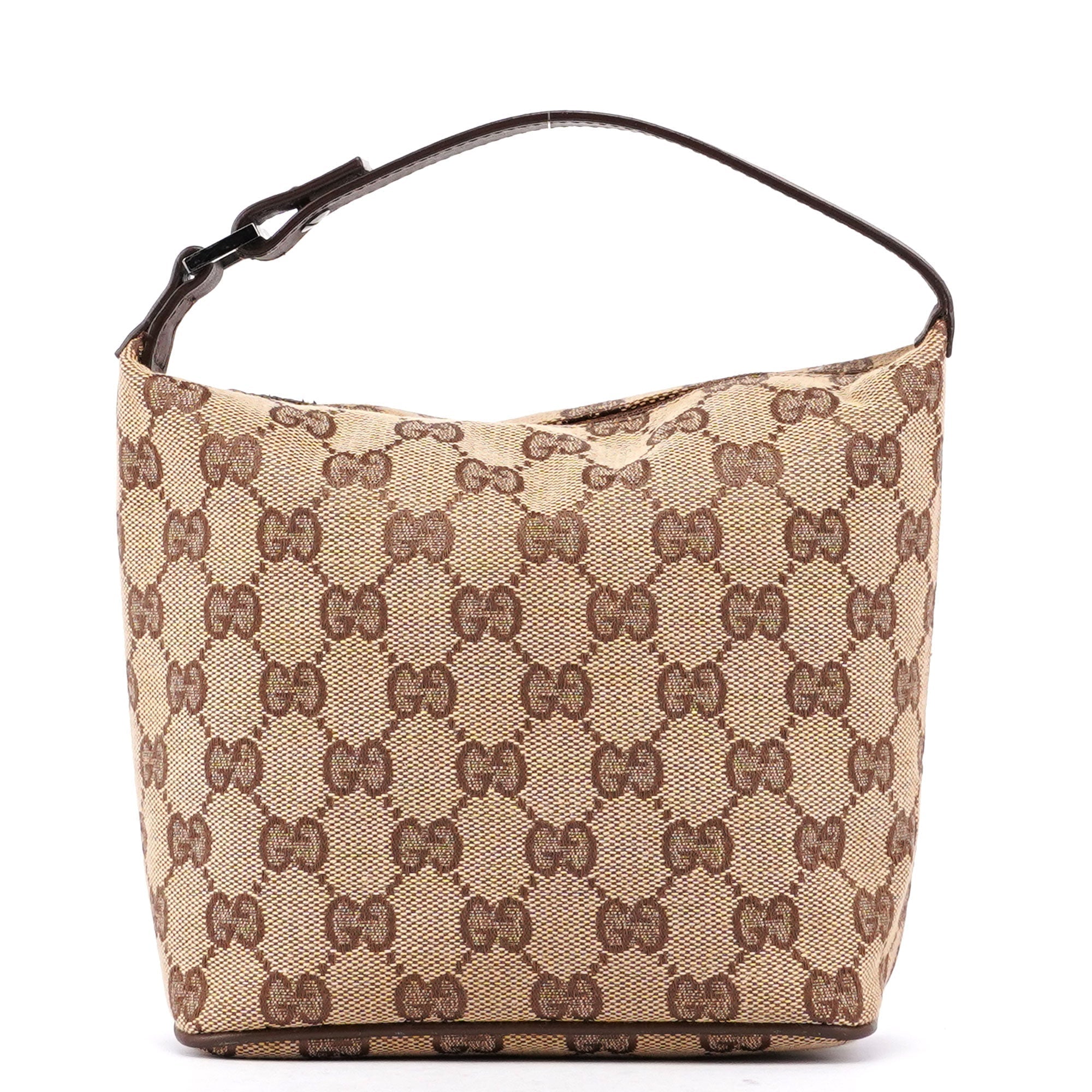 Gucci 039 1147 Beige Brown GG Handbag