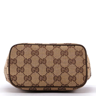 Gucci 039 1147 Beige Brown GG Handbag