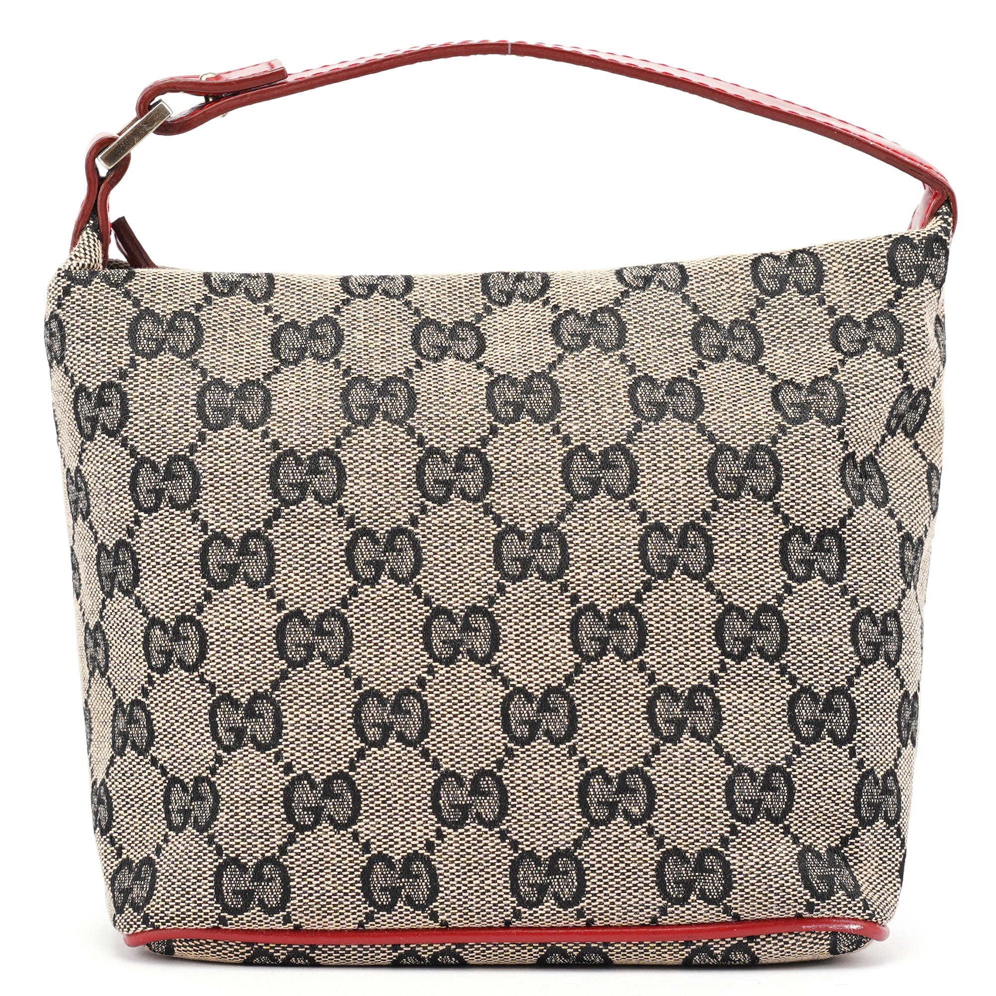 Gucci 039 1147 Beige Red GG Handbag