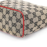 Gucci 039 1147 Beige Red GG Handbag