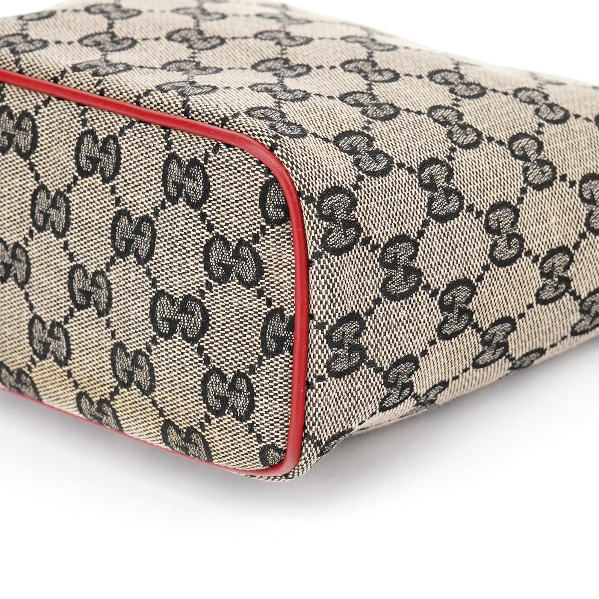 Gucci 039 1147 Beige Red GG Handbag