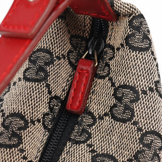 Gucci 039 1147 Beige Red GG Handbag