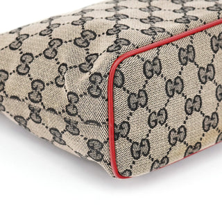 Gucci 039 1147 Beige Red GG Handbag