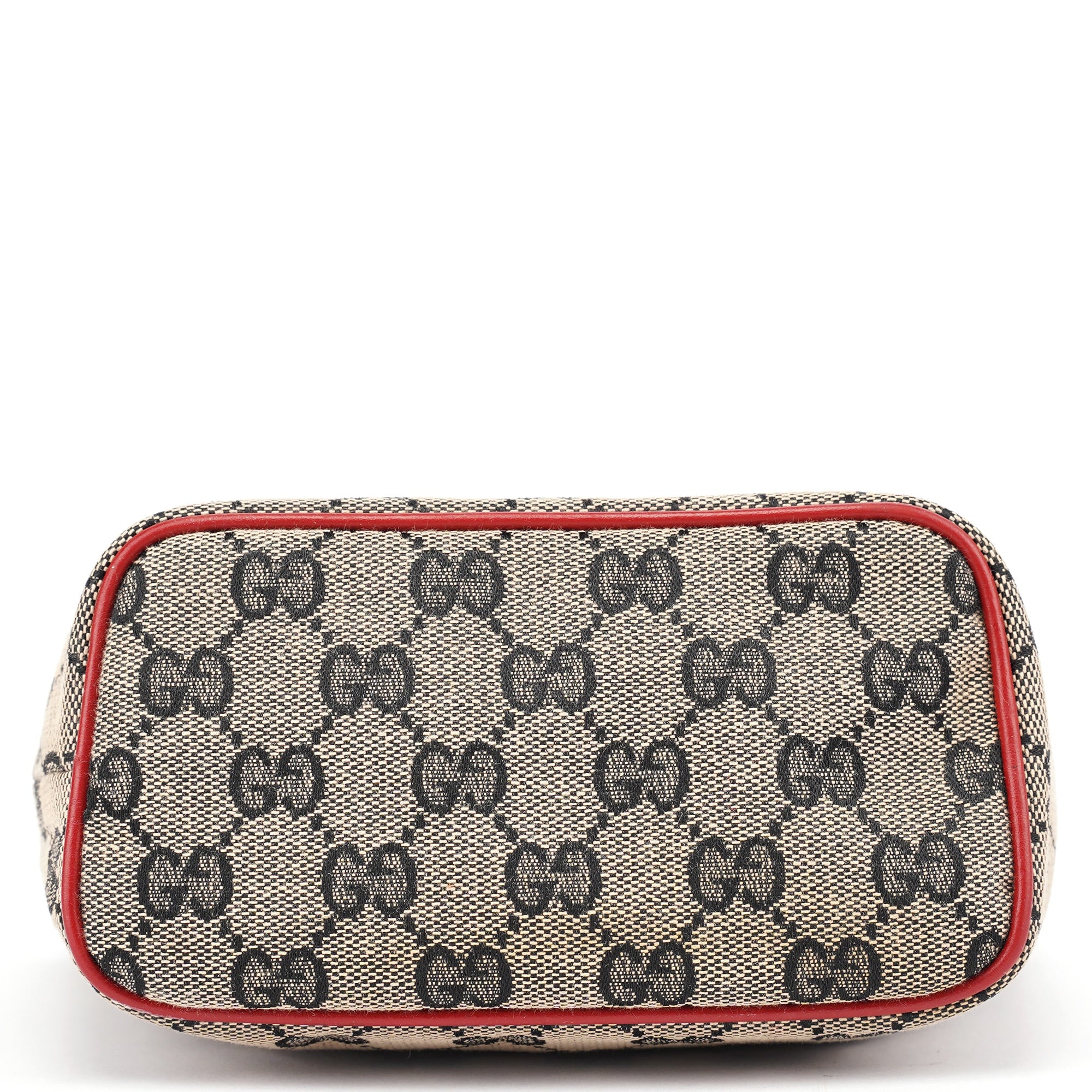 Gucci 039 1147 Beige Red GG Handbag
