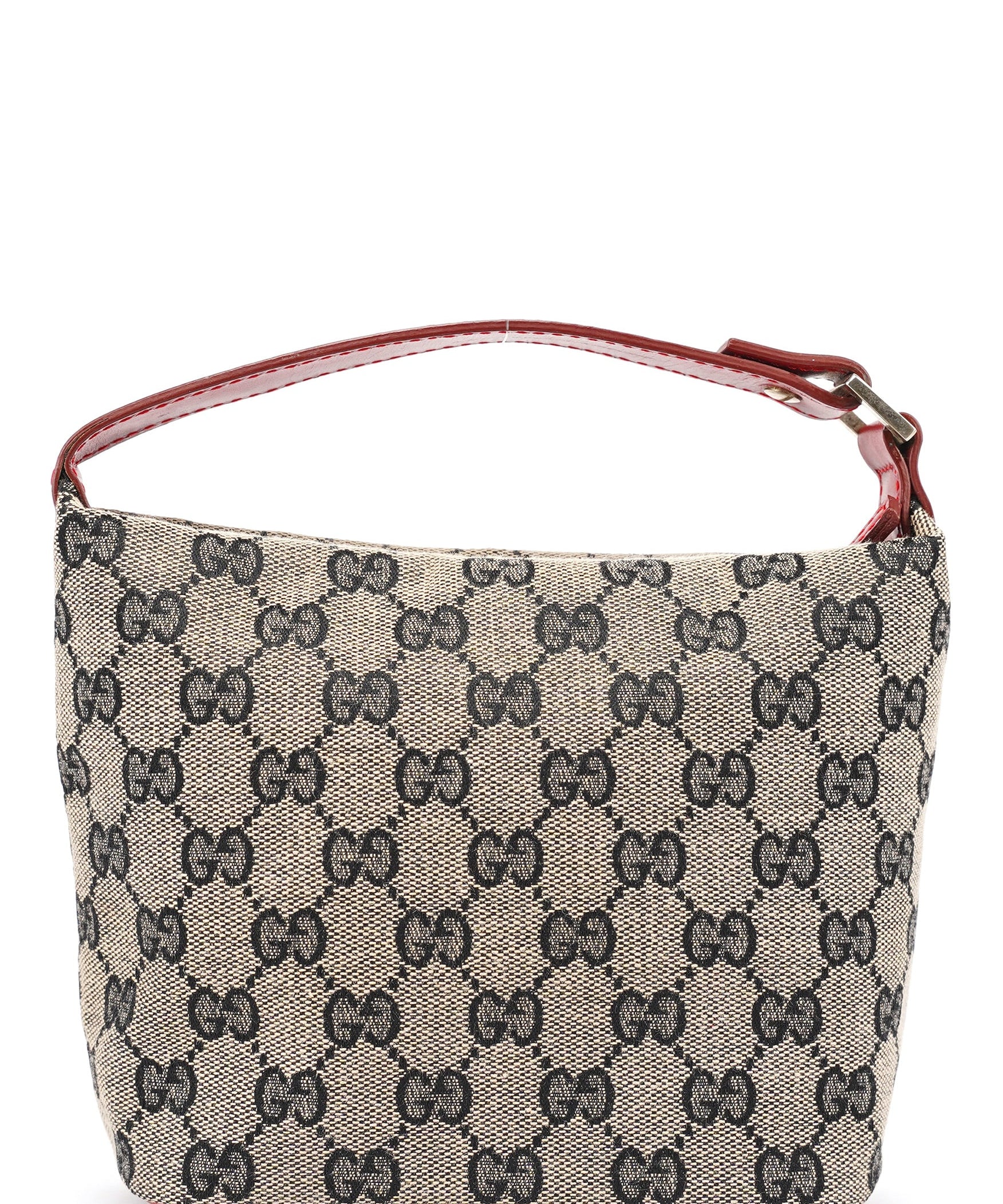 Gucci 039 1147 Beige Red GG Handbag