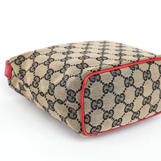 Gucci 039 1147 Beige Red GG Handbag
