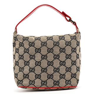 Gucci 039 1147 Beige Red GG Handbag