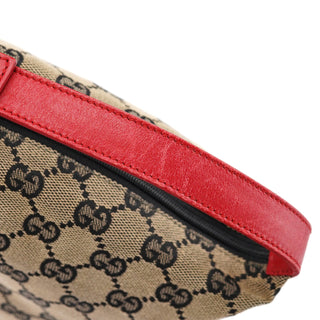 Gucci 039 1147 Beige Red GG Handbag