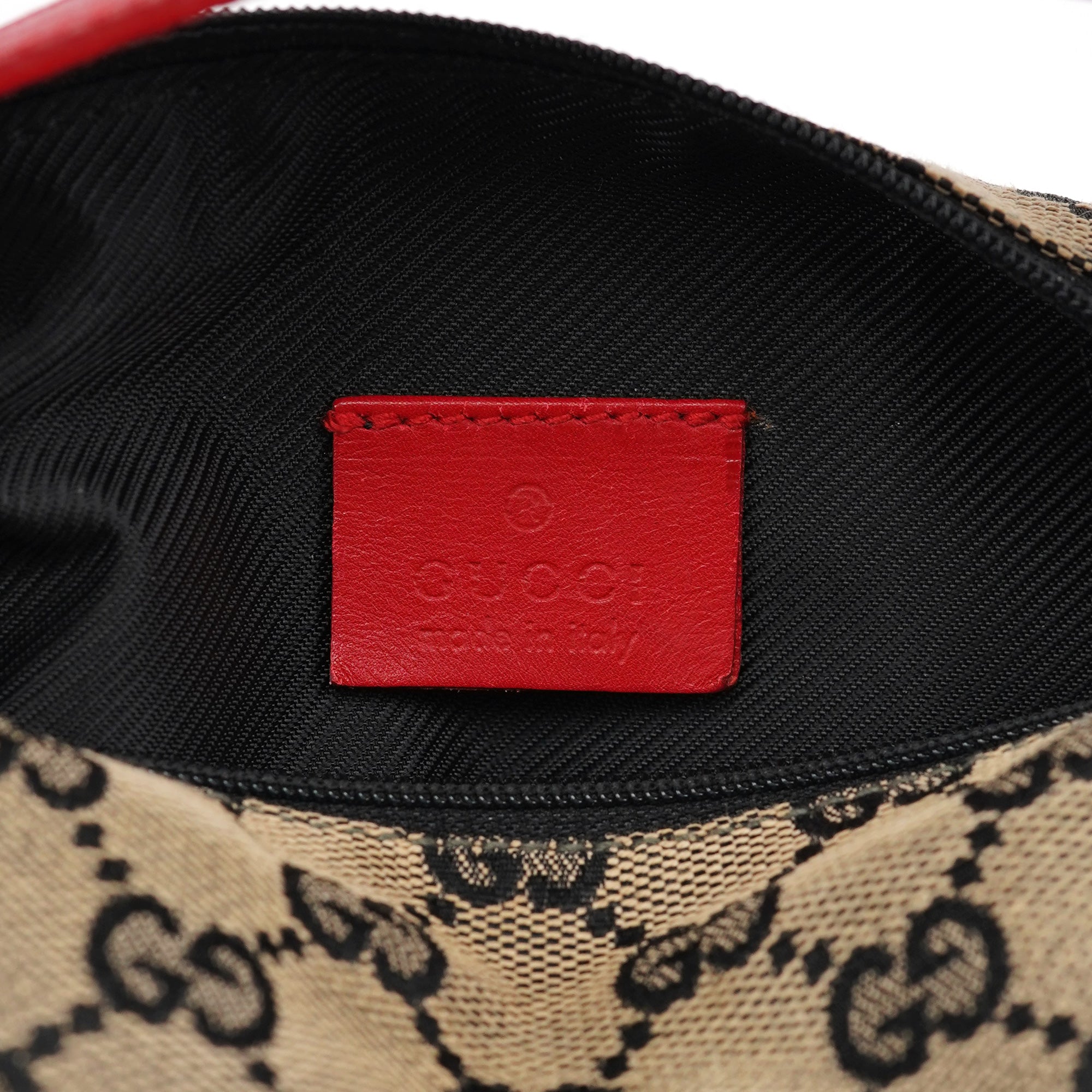 Gucci 039 1147 Beige Red GG Handbag
