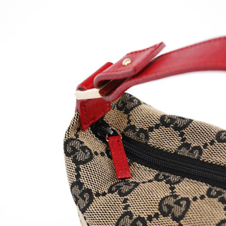 Gucci 039 1147 Beige Red GG Handbag