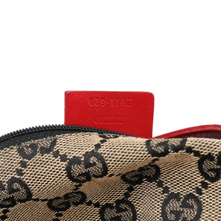 Gucci 039 1147 Beige Red GG Handbag