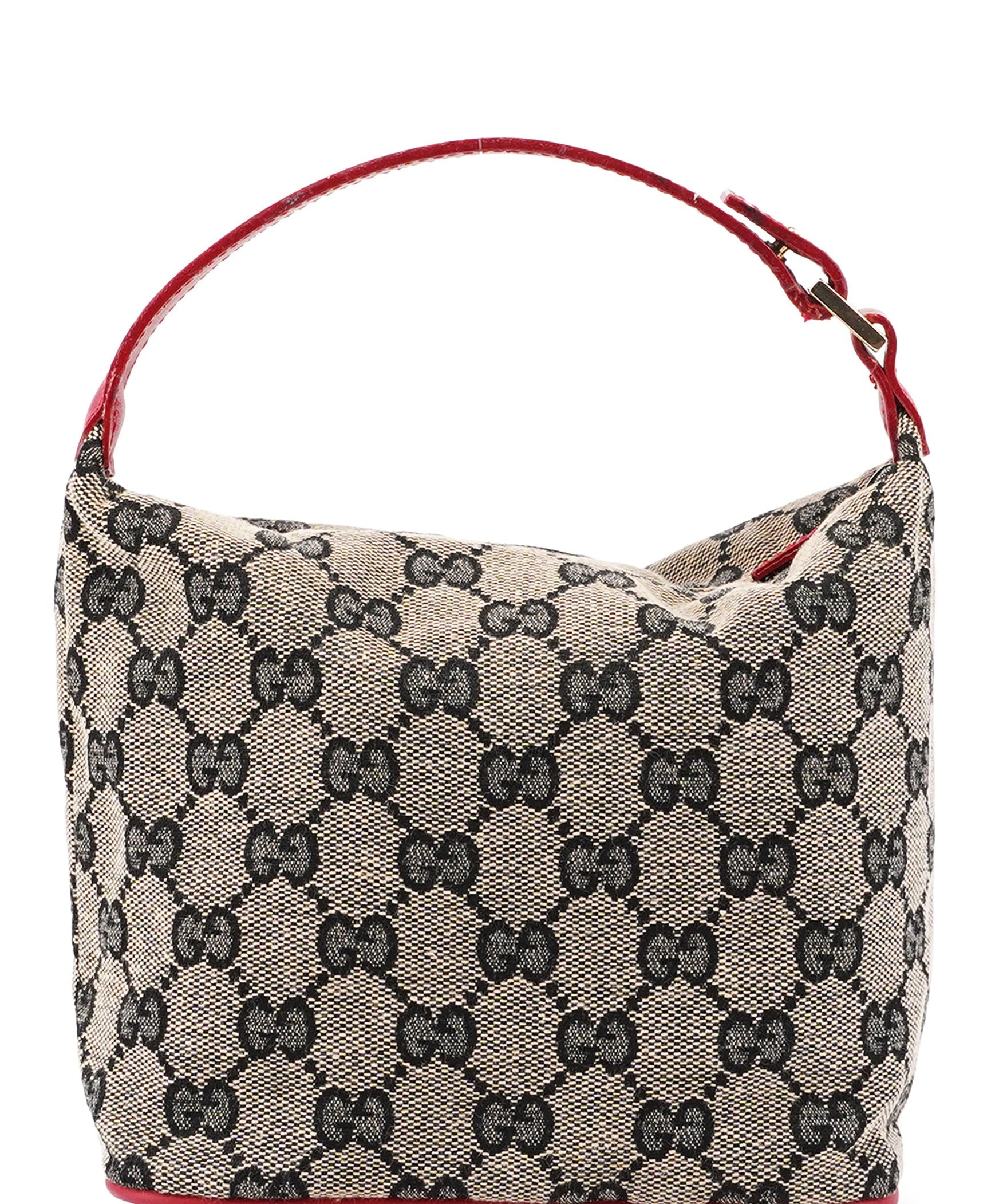 Gucci 039 1147 Beige Red GG Handbag