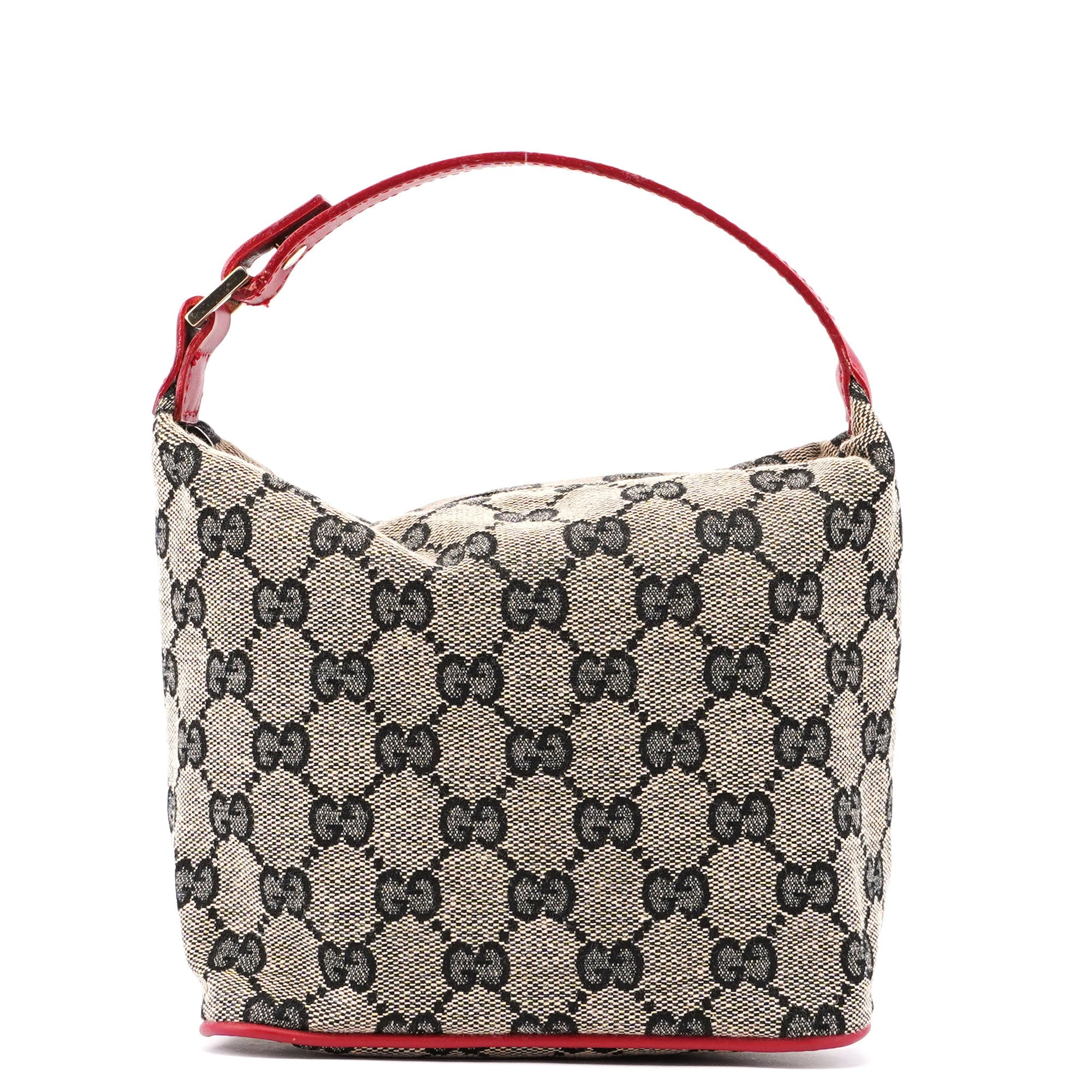 Gucci 039 1147 Beige Red GG Handbag