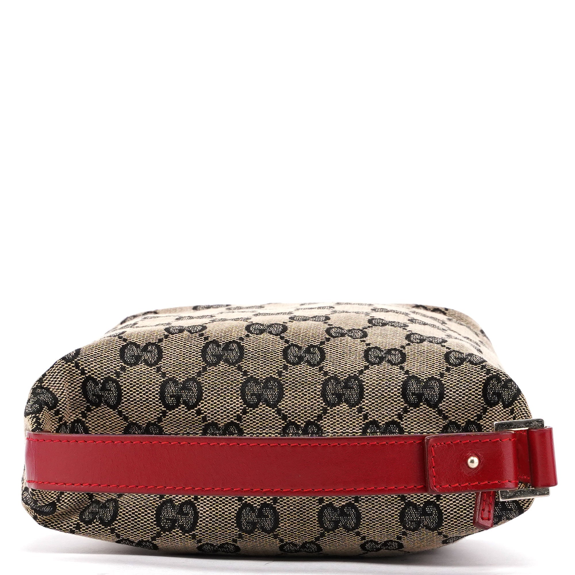 Gucci 039 1147 Beige Red GG Handbag