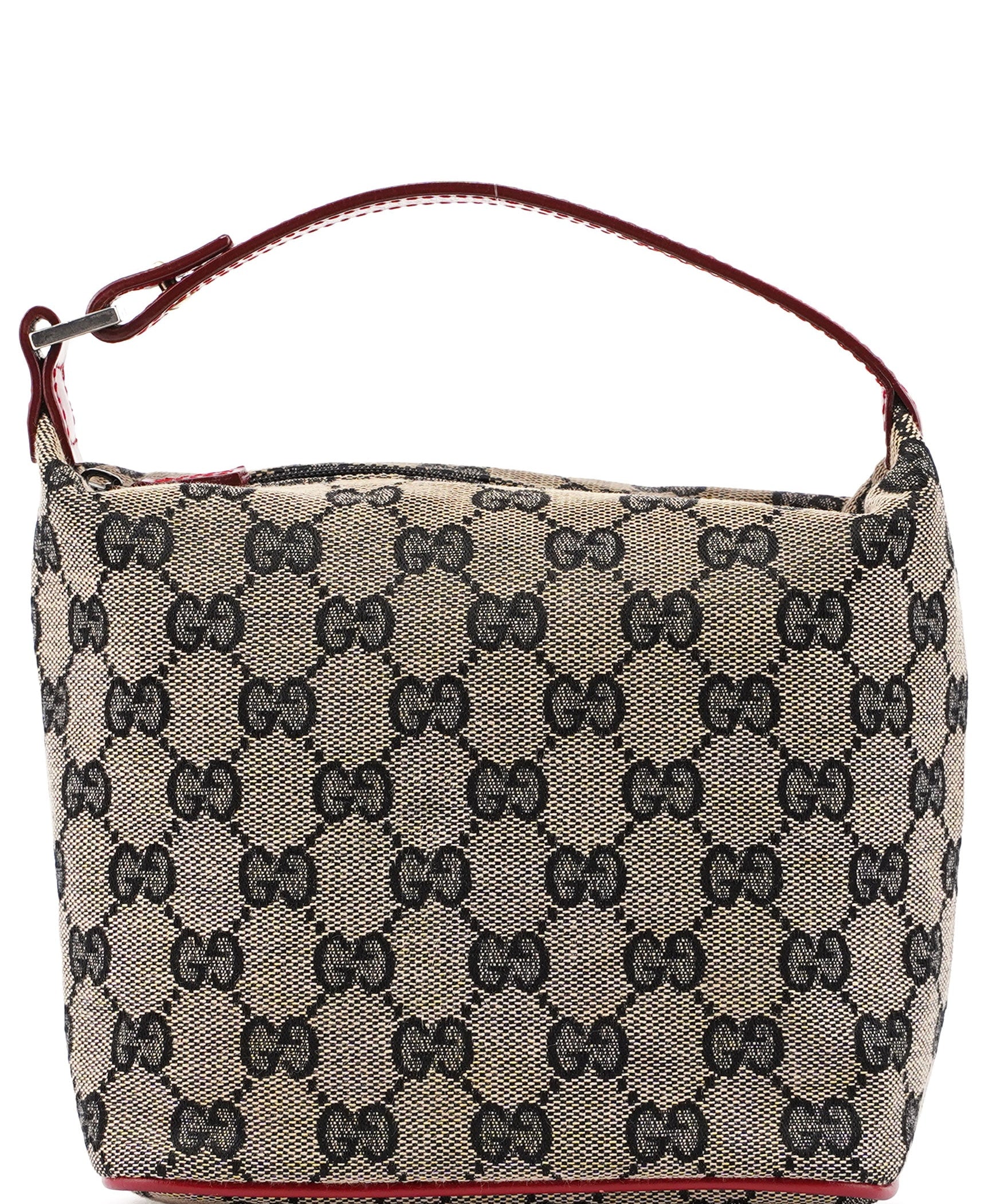Gucci 039 1147 Beige Red GG Handbag