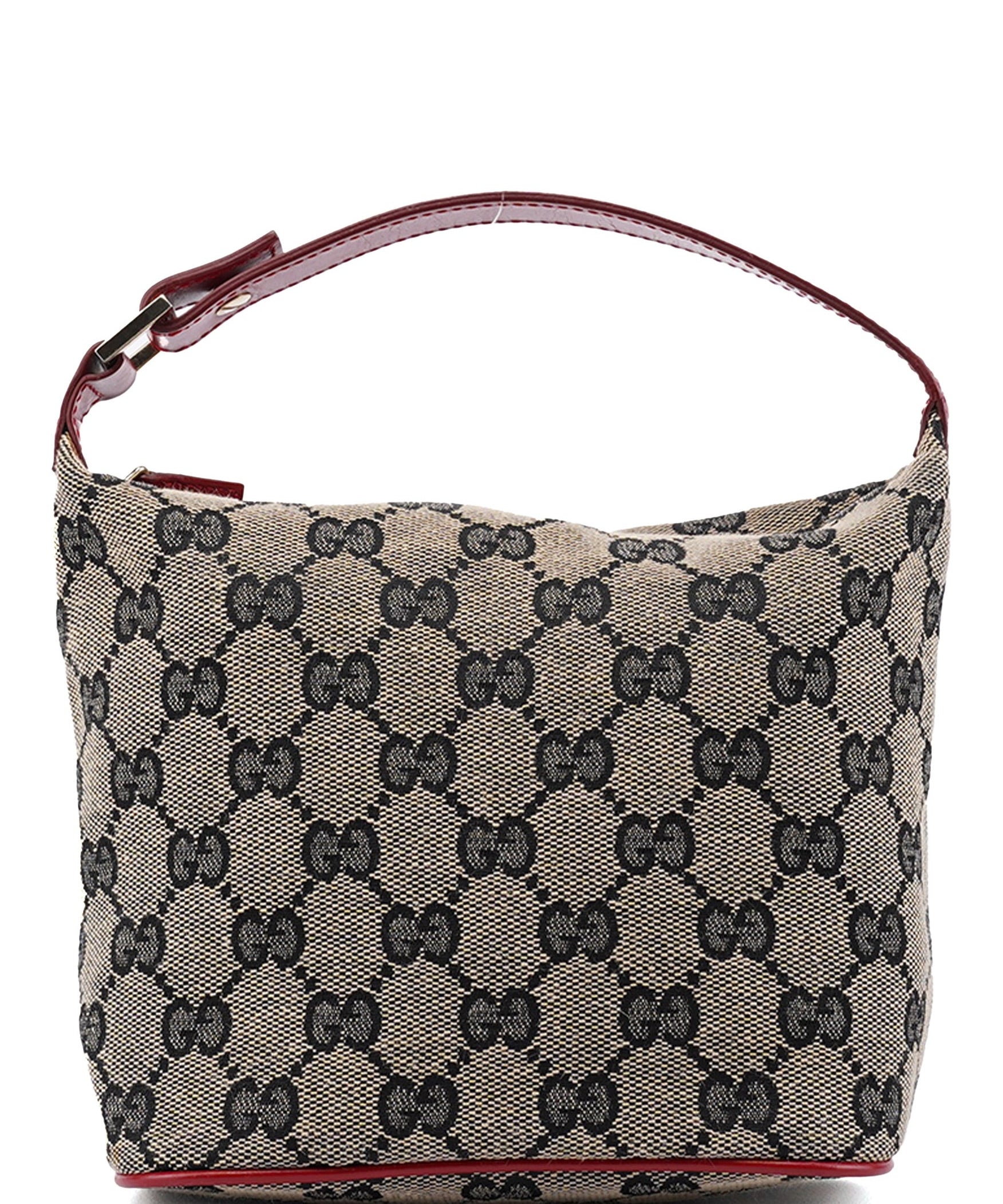 Gucci 039 1147 Beige Red GG Handbag