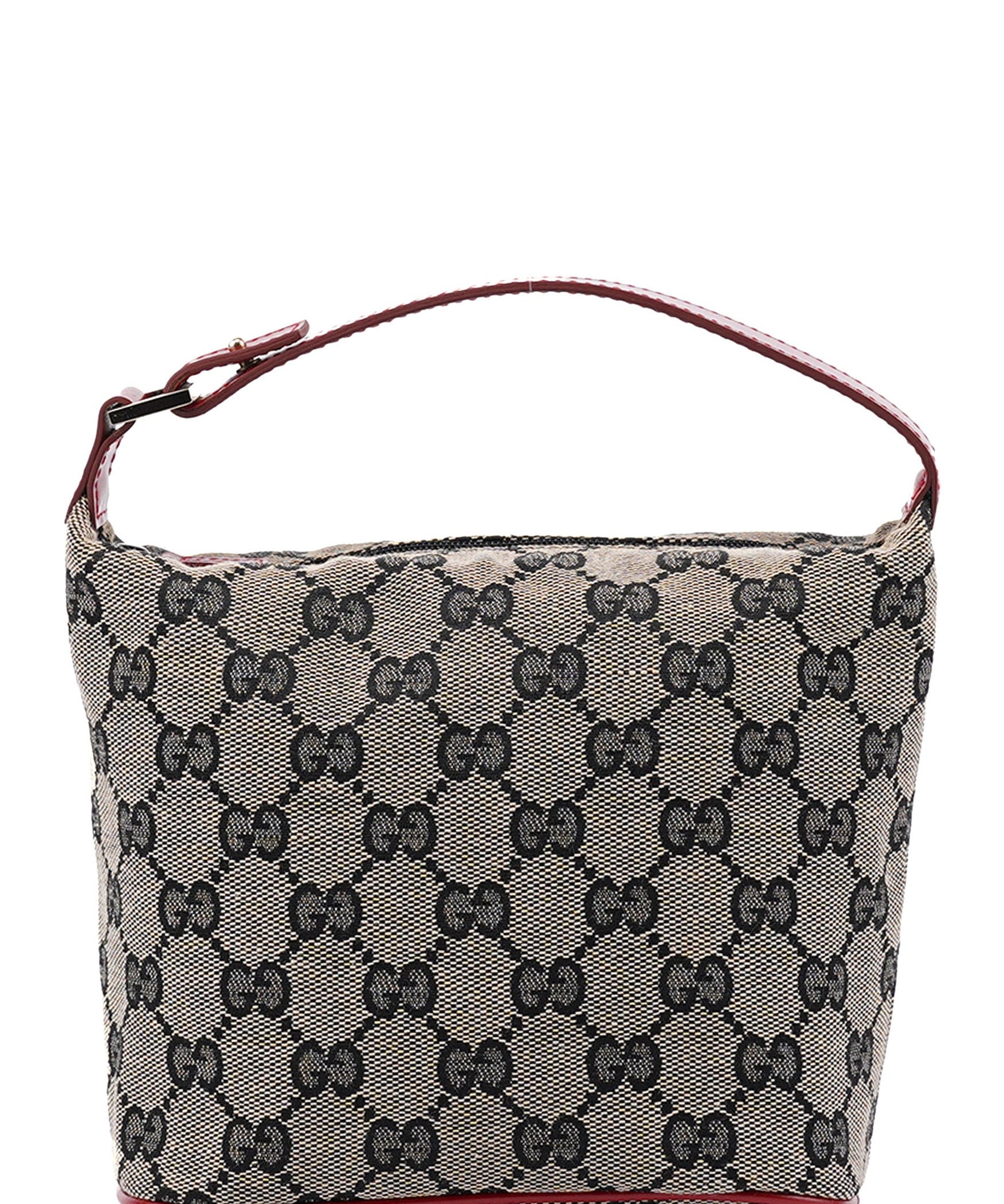 Gucci 039 1147 Beige Red GG Handbag