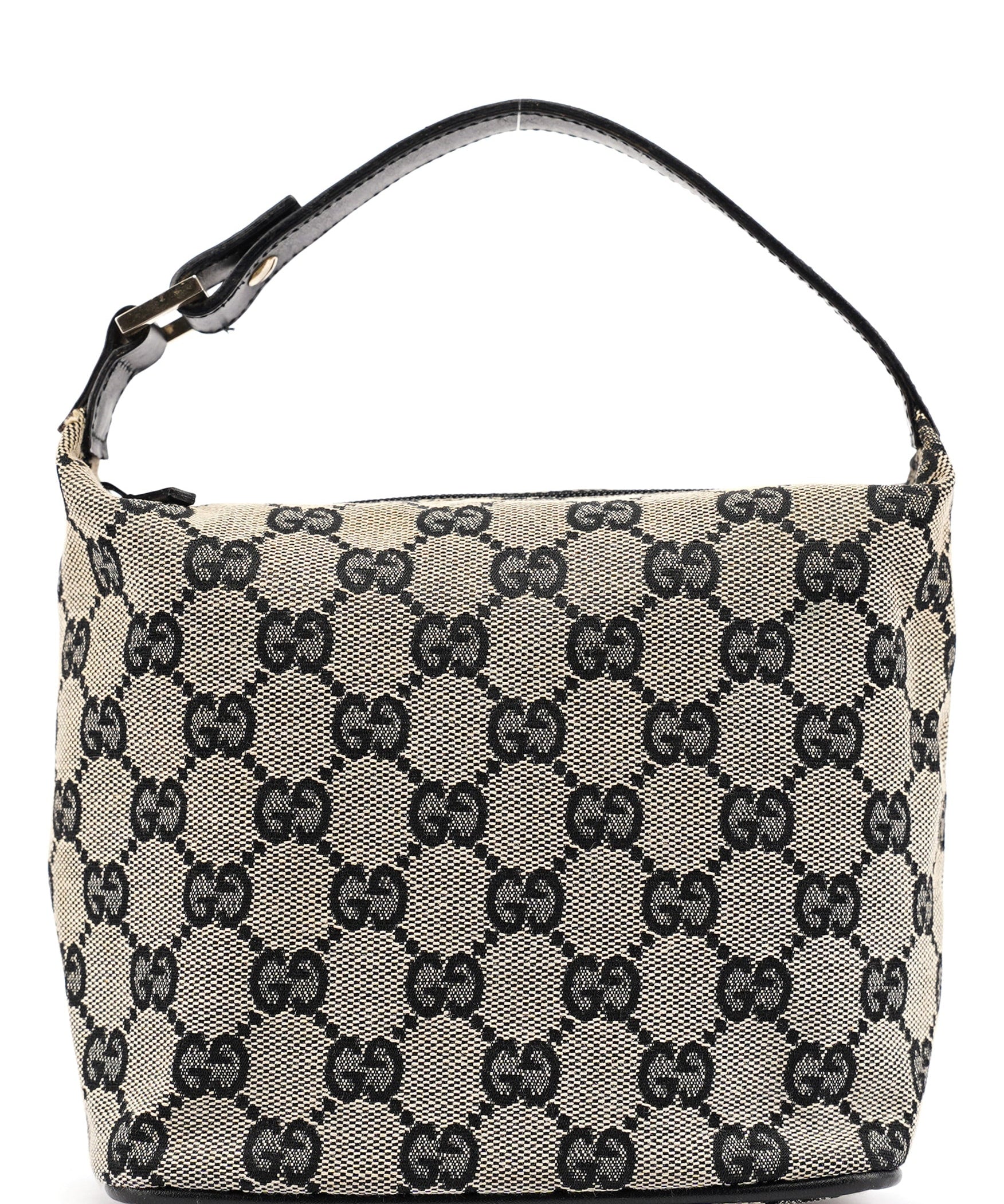 Gucci 039 1147 Borsa a mano in tela GG grigia