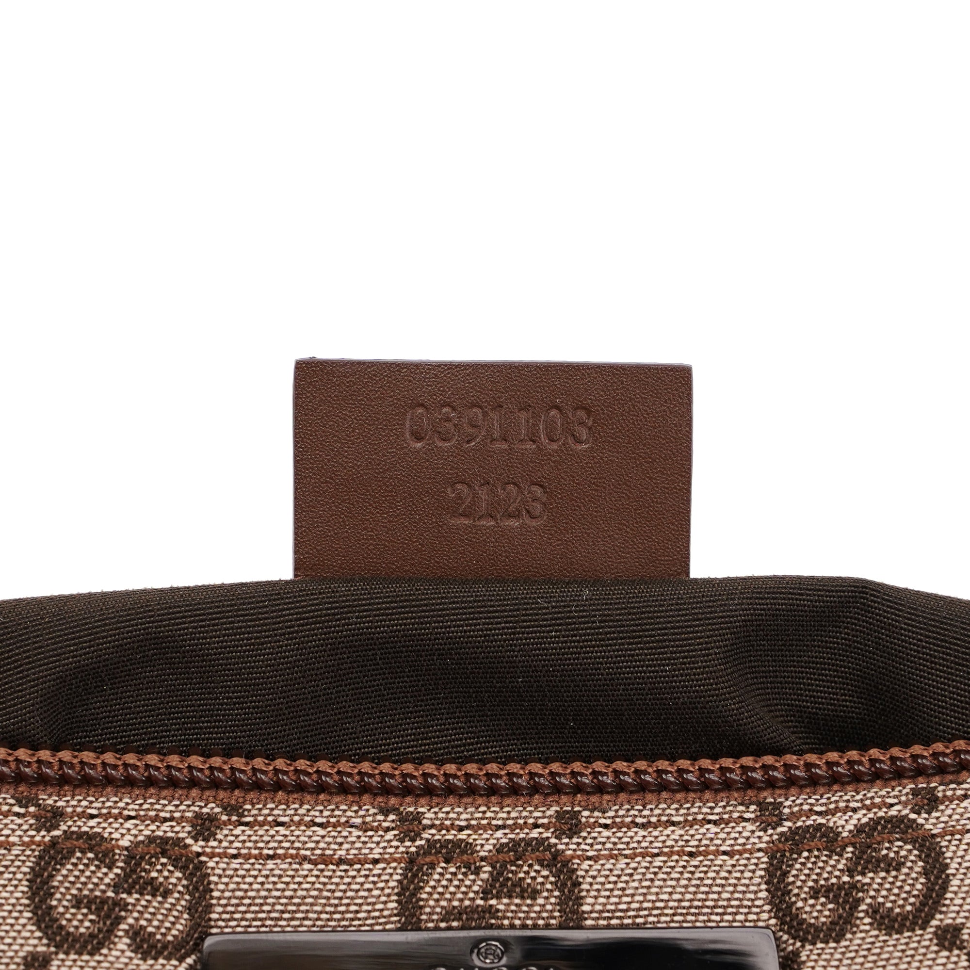 Gucci 0391103 GG Boat Pochette en toile GG beige et marron
