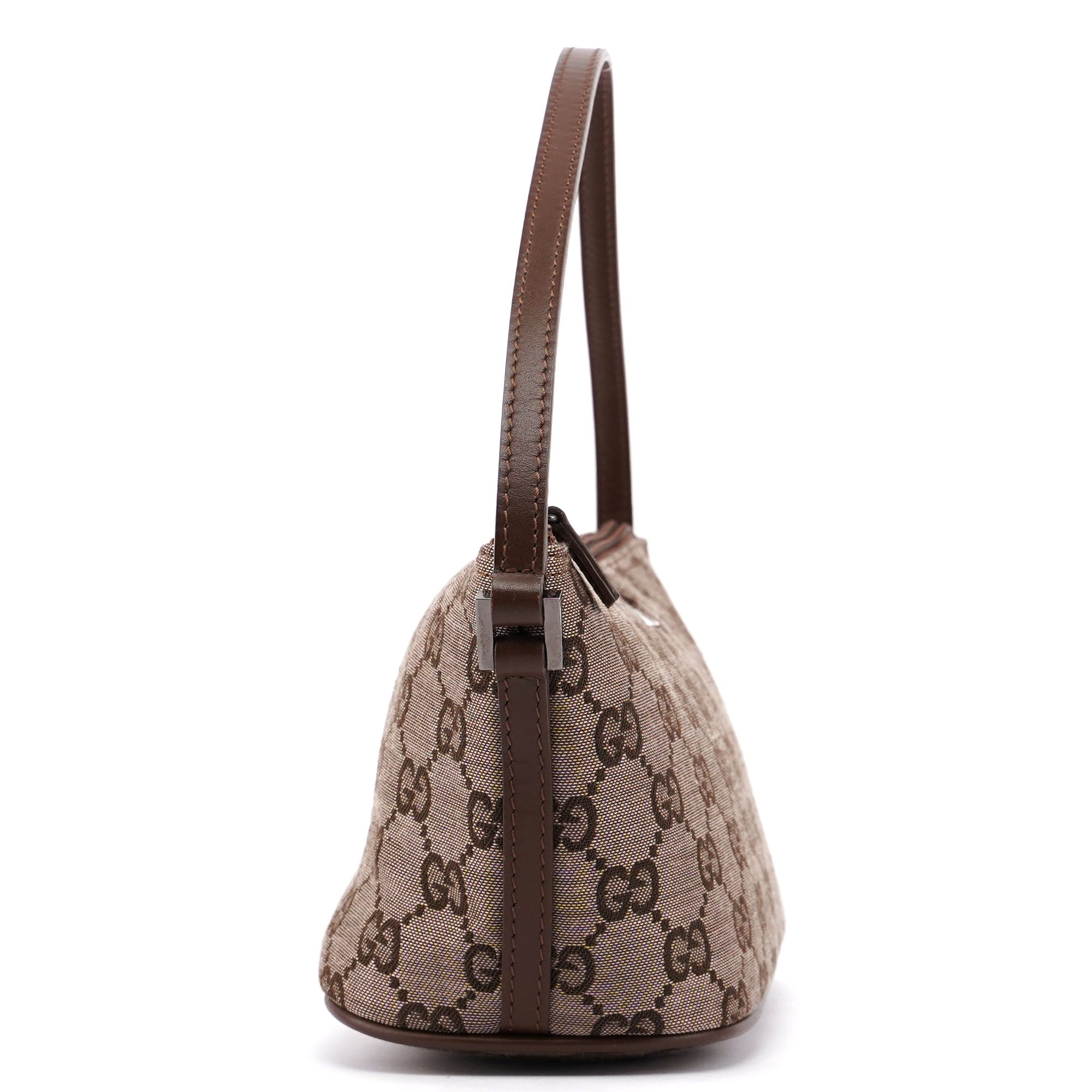 Gucci 0391103 GG Boat Pochette en toile GG beige et marron