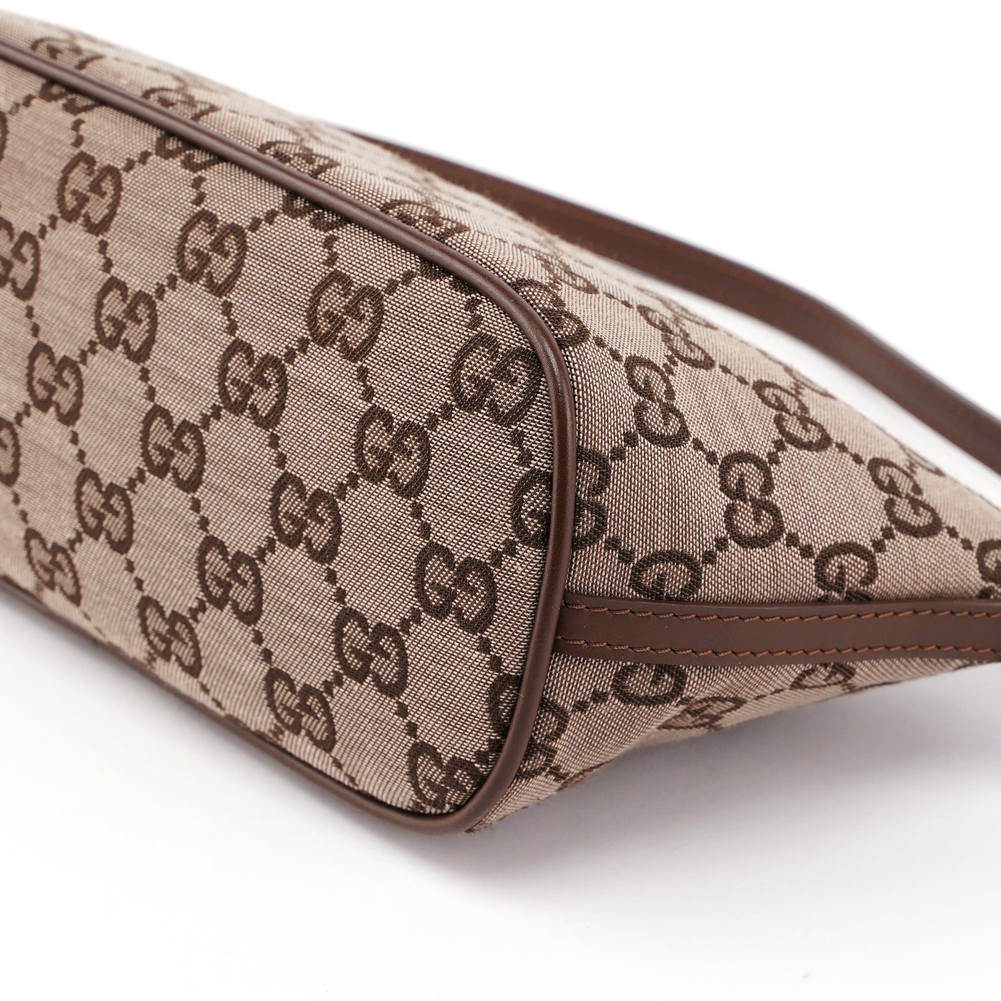 Gucci 0391103 GG Boat Pochette en toile GG beige et marron
