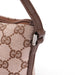 Gucci 0391103 Beige Brown GG Boat Pochette