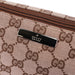 Gucci 0391103 Beige Brown GG Boat Pochette