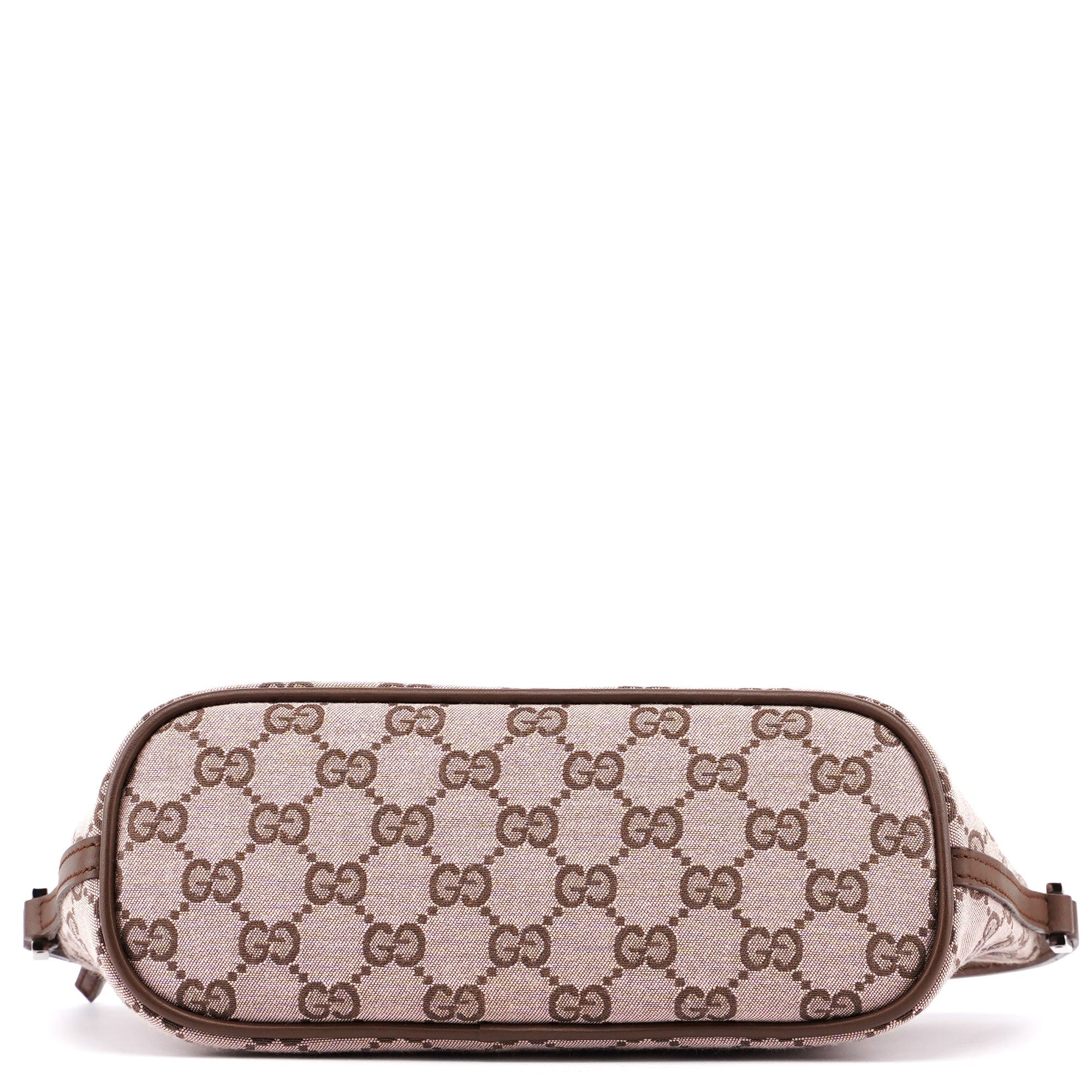 Gucci 0391103 Beige Brown GG Boat Pochette